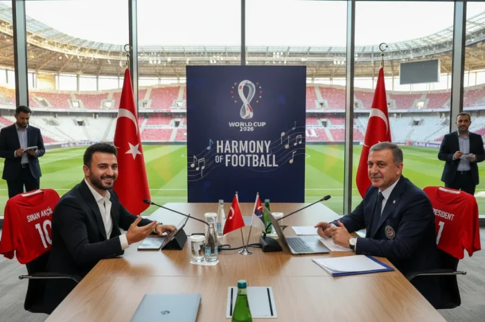 2026 Dünya Kupası Marşı İçin Sinan Akçıl ve TFF Yönetimi Buluştu!